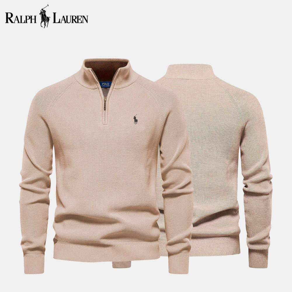 R&L Zip Neck Sweater - CLEARANCE